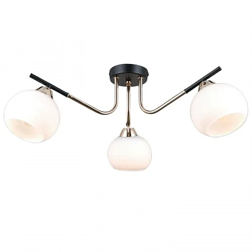 Luster staro zlato -crni 3xE27 Max.60W/220V M10721-3