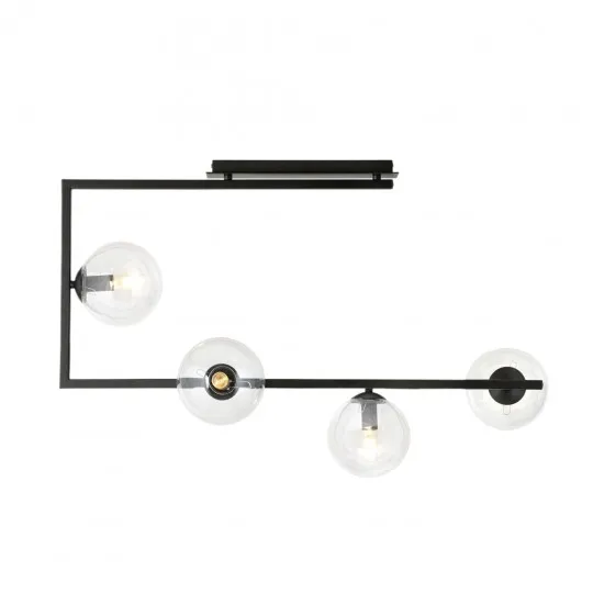 Luster crni 4xE27 Max.60W/220V M10770-4