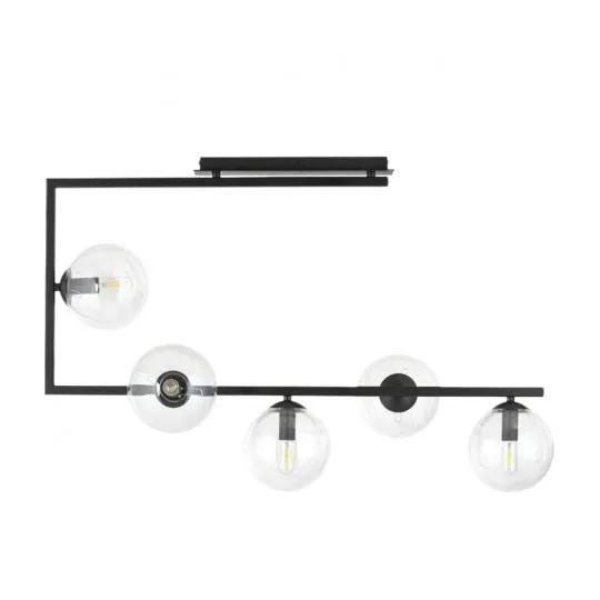 Luster crni 5xE27 Max.60W/220V M10770-5