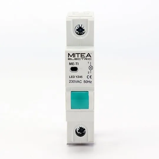 Automatski osigurač zelena ME-TI LED YZ45 signalna tinjalica kao za DIN šinu Mitea Electric