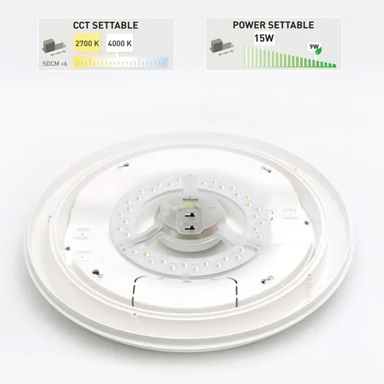 BERTA 275mm CCT LED 15W/9W GX53 IP66 siva zidna/plafonska lampa 1B2.000.000.1EP Fumagalli