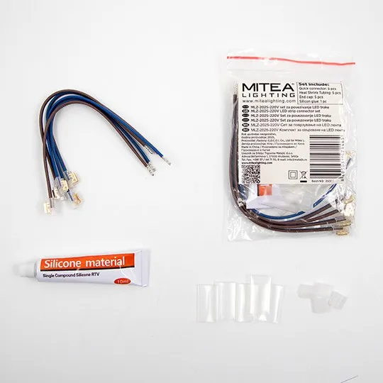Konektor set a sa priborom za povezivanje LED trake MLZ-2025-220V