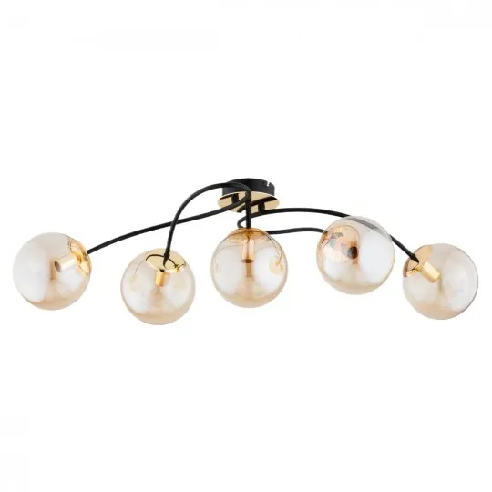 Luster crno-zlatni 5xE27 Max.60W/220V M11102-5