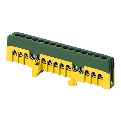 Klema izolovana distributivna sabirnica N, 15 žica, žuto-zelena OR-LZ-8208/15/GN Orno