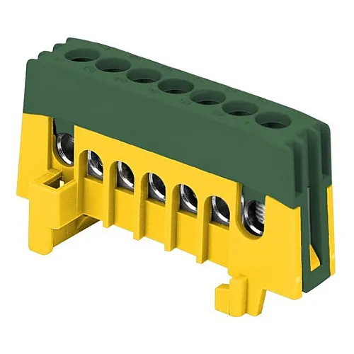 Klema izolovana distributivna sabirnica N, 7 žica, žuto-zelena OR-LZ-8208/7/GN Orno