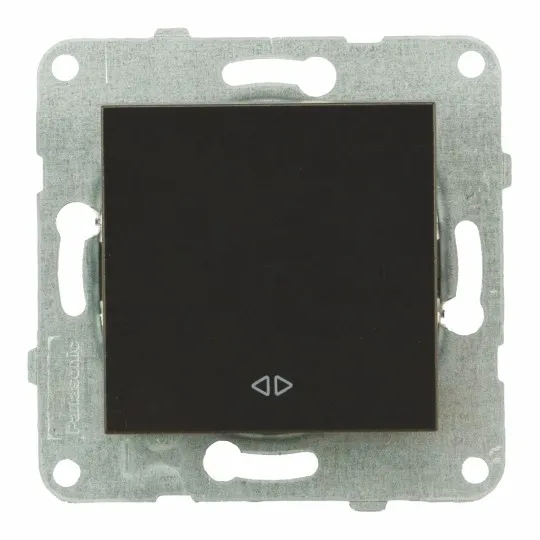 Unakrsni prekidač crni vijčani 10A 250V WKTT00052-2BL EU4 KPC Karre Plus Panasonic