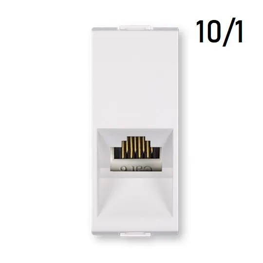 Priključnica beli 1M kompjuterska RJ45.Cat6 blok, 10/1 PP665.0 MODE Aling
