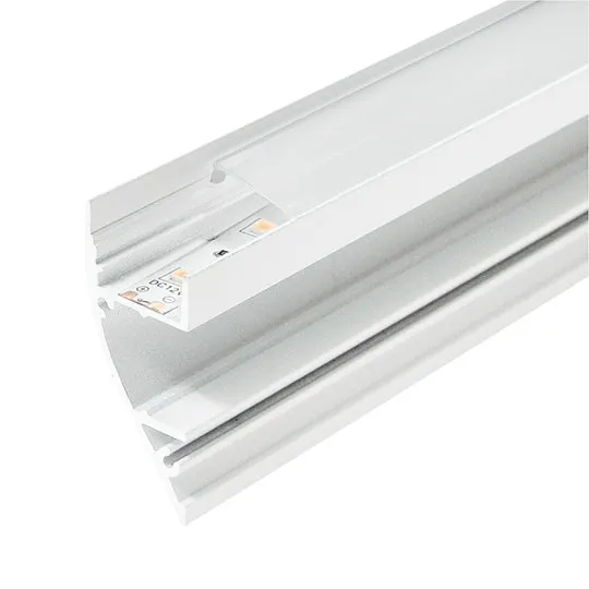Aluminijumski profil za LED trake beli zidni set sa difuzorom 18x43x2000mm M4318-W