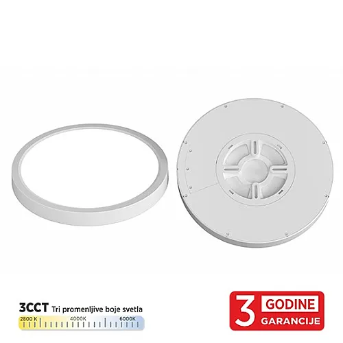 LED plafonjera bela 18W 3CCT DIP switch 2800/4000/6000K IP40 M205760