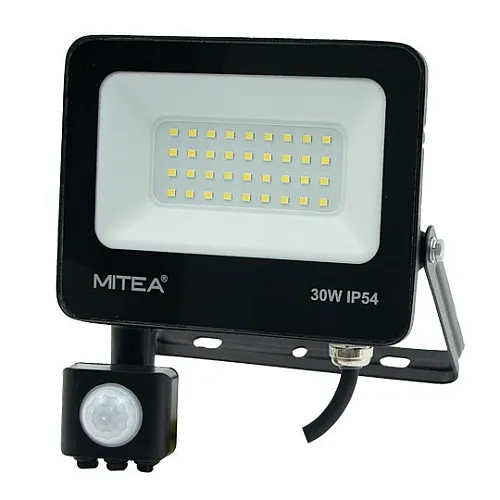 SMD ECO LED reflektor crni 6500K sa senzorom 30W IP54 M490030-RLS-C6 Mitea Lighting