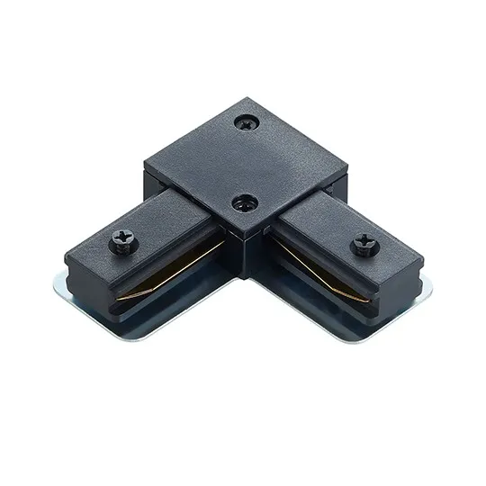Konektor za monofazni šinski reflektor crni PVC M-2TRACK-L-B