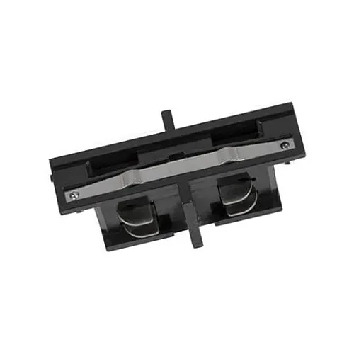 Ravni (nastavak) konektor za trostopeni šinski reflektor crni PVC M-4TRACK-NASTAVAK-B