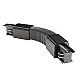 FLEX konektor za trostopeni šinski reflektor crni PVC M-4TRACK-F-B