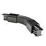 FLEX konektor za trostopeni šinski reflektor crni PVC M-4TRACK-F-B