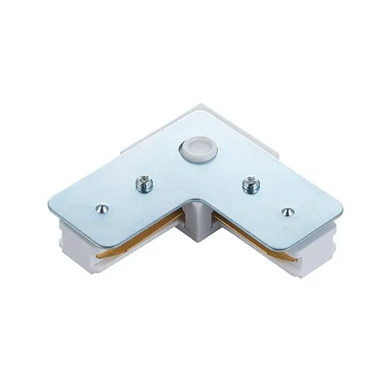 Konektor za monofazni šinski reflektor beli PVC M-2TRACK-L-W