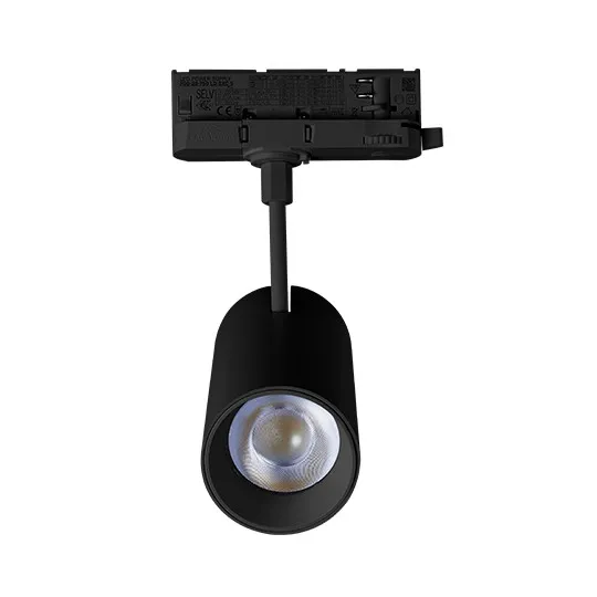 Trostepeni šinski reflektor crni LED 30W 3CCT 3000/4000/6000K 70x155mm IP20 M205052-B