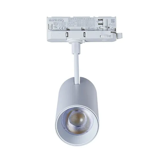 Trostepeni šinski reflektor beli LED 20W 3CCT 3000/4000/6000K 60x115mm IP20 M205051-W