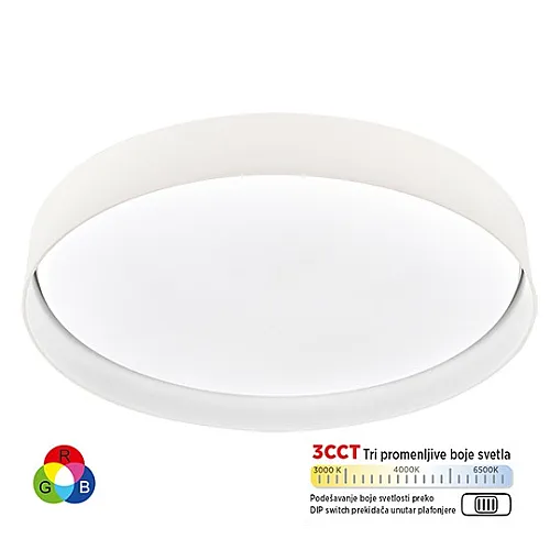 Plafonjera 28W LED CCT + RGB sa daljinskim 3000~6500K M205533