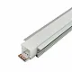 Aluminijumski profil za LED trake sivi ugradni set sa difuzorom IP65 13x25x2000mm MA605-A-FS
