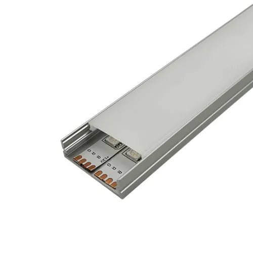 Aluminijumski profil za LED trake sivi nadgradni set sa difuzorom 10x30x2000mm M3010-A
