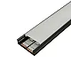 Aluminijumski profil za LED trake crni nadgradni set sa difuzorom 10x30x2000mm M3010-C