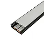 Aluminijumski profil za LED trake crni nadgradni set sa difuzorom 10x30x2000mm M3010-C
