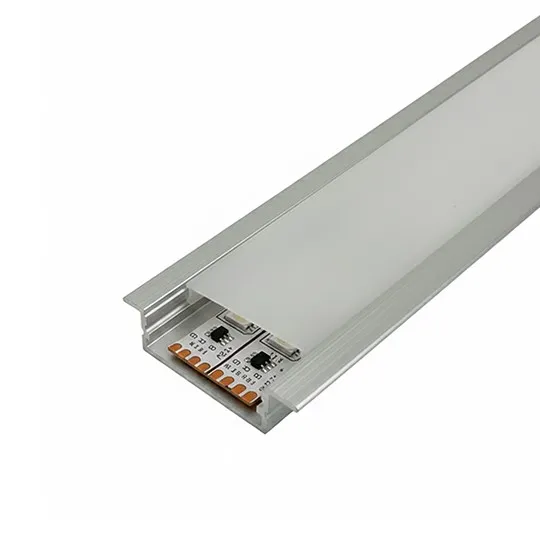 Aluminijumski profil za LED trake sivi ugradni set sa difuzorom 10x41x2000mm M3010-U-A