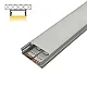 Aluminijumski profil za LED trake sivi nadgradni set sa difuzorom 10x30x2000mm M3010-A