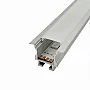Aluminijumski profil za LED trake sivi ugradni set sa difuzorom i žabicama 19x25x2000mm MA613-UZ-A