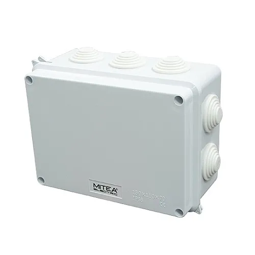 Razvodna kutija sa gumenom zaptivkom (10 uvodnica) IP65 ME-K150x110x70mm