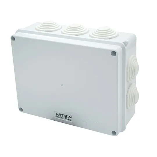 Razvodna kutija sa gumenom zaptivkom (10 uvodnica) IP65 ME-K200x155x80mm