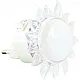 LED mini noćno svetlo cvet beli 0.4W M8100L