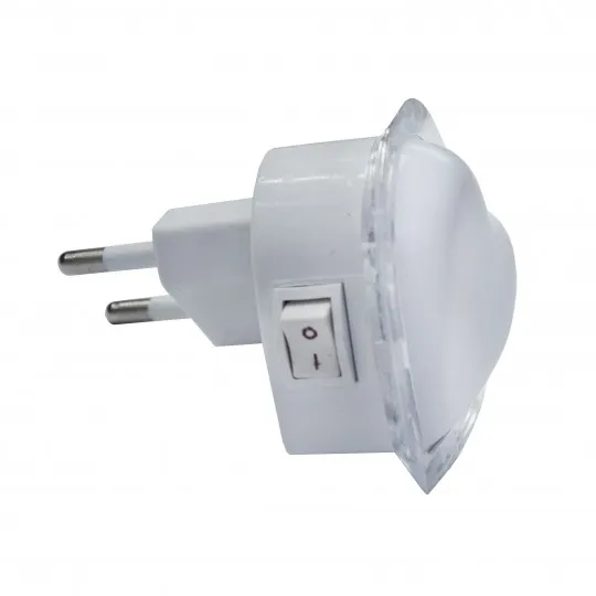 LED mini noćno svetlo srce belo 0.3W M8110L