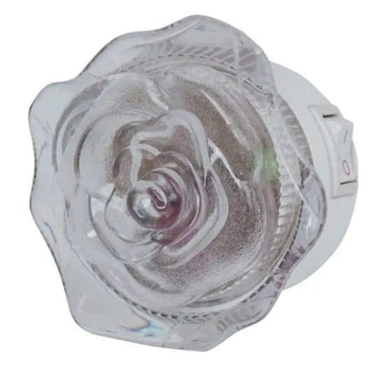LED mini noćno svetlo ruža bela 0.4W M8080L