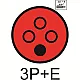 Industrijska nazidna utičnica ME-UN4P-32A IP44