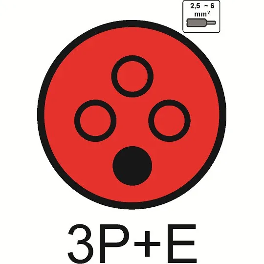 Industrijska viseća utičnica ME-UV4P-32A IP44