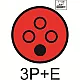 Industrijska nazidna utičnica ME-UN4P-16A IP44