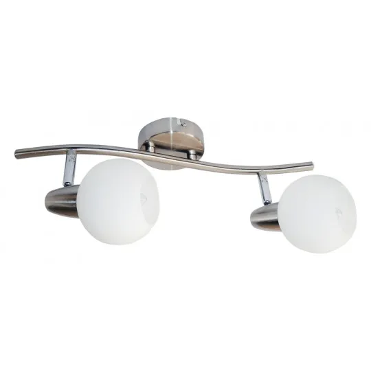 Spot lampa saten nikl 40W šina 2xE14 M130520