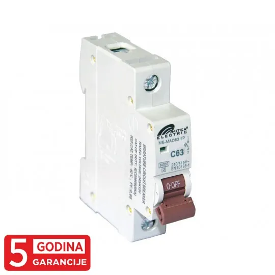 Automatski osigurač C63A 6kA 240/415V tipC 5Y ME-MAO63