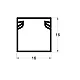 Kablovski kanal PVC - kanalica 16x16mm 2m ME-16x16mm