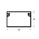 Kablovski kanal PVC - kanalica 25x16mm 2m ME-25x16mm