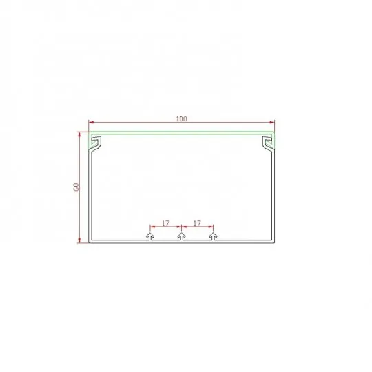 Kablovski kanal PVC - kanalica 100x60mm 2m ME-100x60mm Mitea Electric