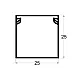 Samolepljiv kablovski kanal pvc - kanalica 25x25mm 2m ME-25x25mm Mitea Electric