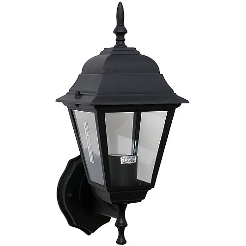 Max.1x60W crni IP44 E27 baštenska lampa - fenjer M2001-G