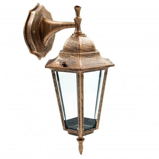 Max.1x60W braon IP44 E27 baštenska lampa - fenjer M2002-D