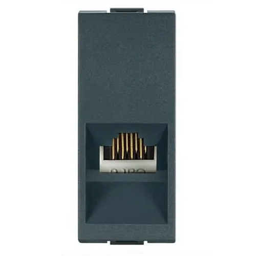 Kompjuterska priključnica antracit siva 1M RJ45.Cat6 665.A MODE Aling