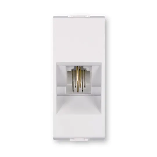 Priključnica bela 1M telefonska RJ12 6/4 663.0 MODE Aling