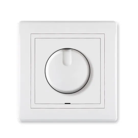 Dimer beli regulator jačine svetlosti sa jednopolnom sklopkom 40-400W 6173.00 Prestige Aling