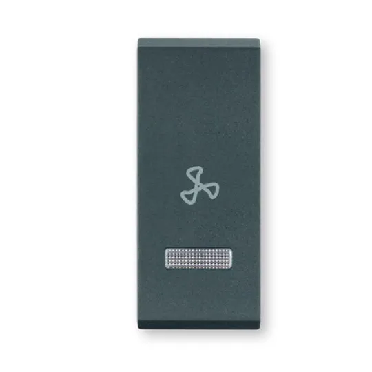 Tipka za ventilator antracit siva 1M sa indikatorom 65425.A MODE Aling
