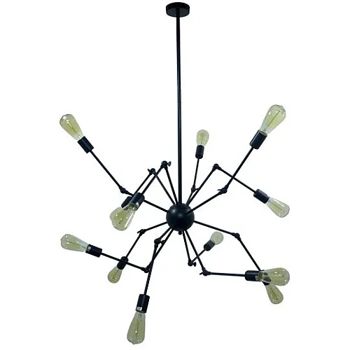 Luster crni Max.60W 220~240V 12xE27 M10350-12